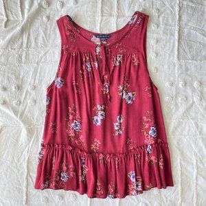 American Eagle Floral Blouse